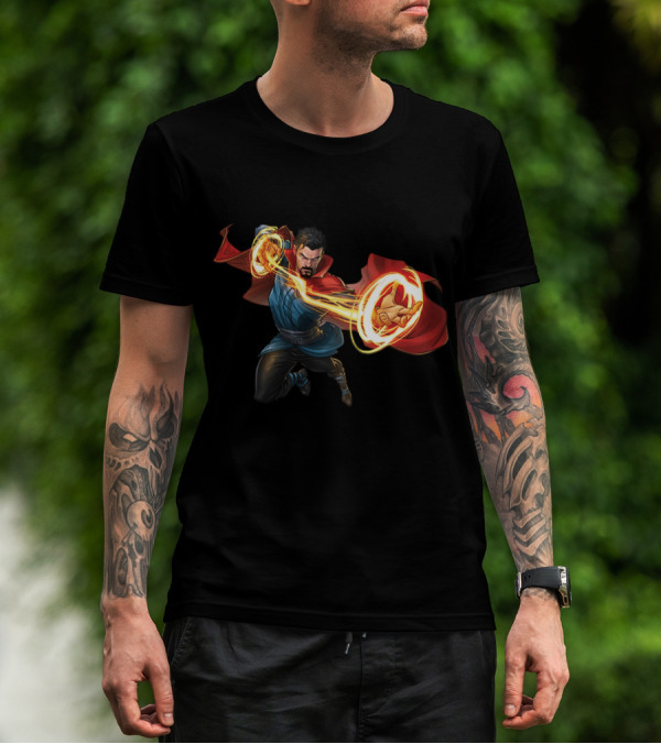 Doctor Strange Marvel Magic Hero Action Pose T-Shirt