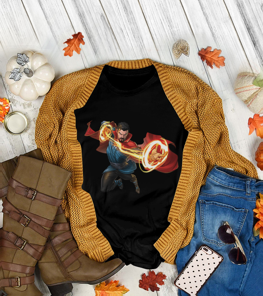 Doctor Strange Marvel Magic Hero Action Pose T-Shirt