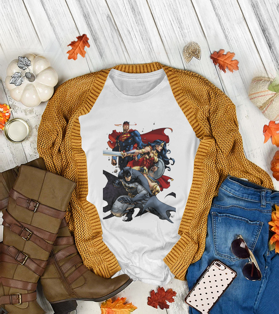 Justice League Trinity Superman Wonder Woman Batman T-Shirt