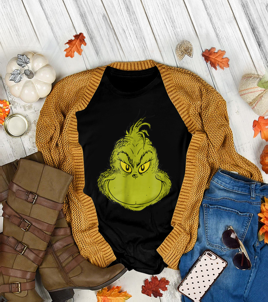 Dr Seuss Grinch Iconic Face Classic T-Shirt
