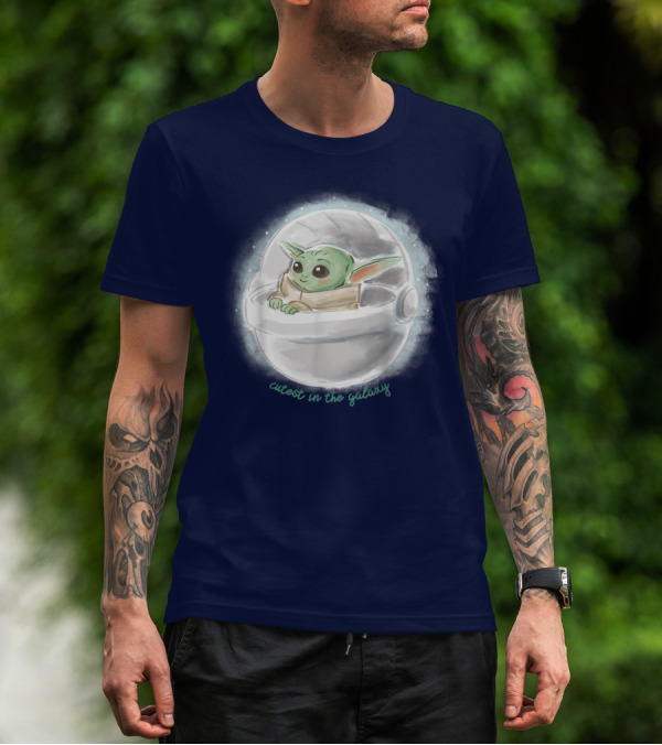 Star Wars The Mandalorian The Child Cutest In The Galaxy Floating Pod T-Shirt