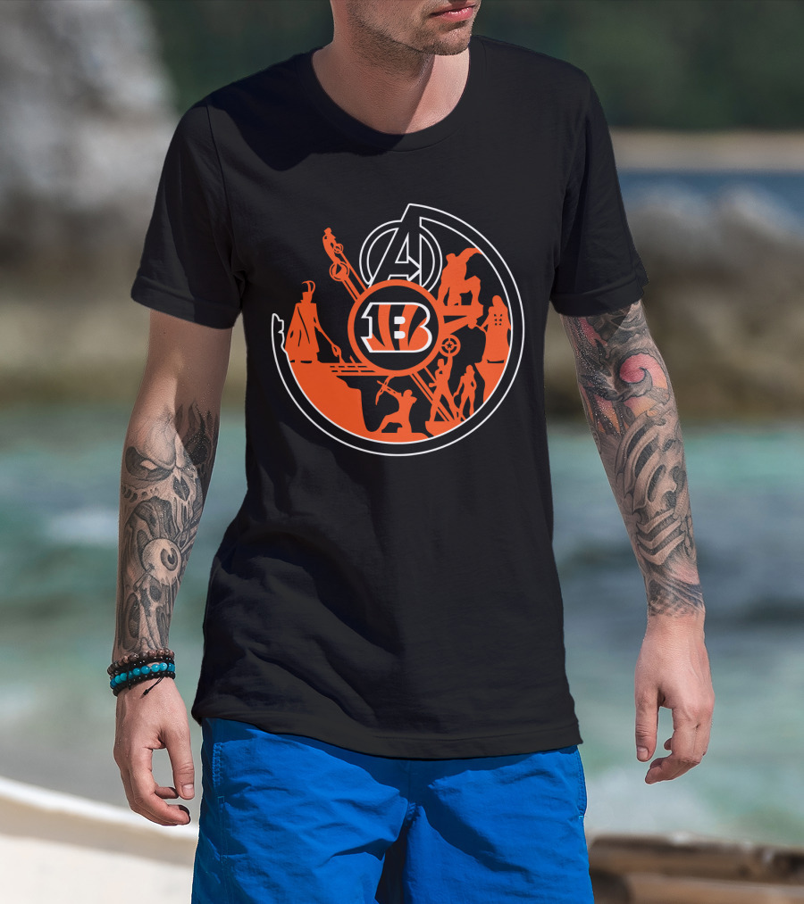Bengals Avengers Crossover T-Shirt