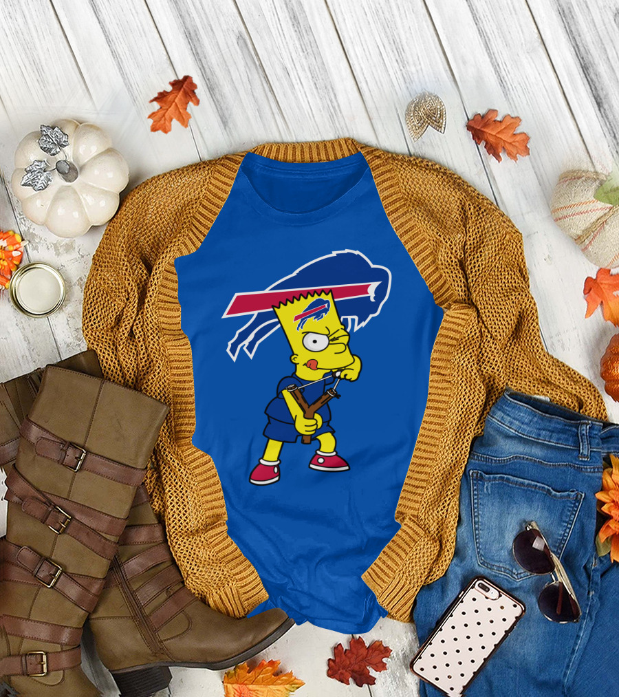 Bills Bart Simpson Buffalo Bills Nfl T-Shirt