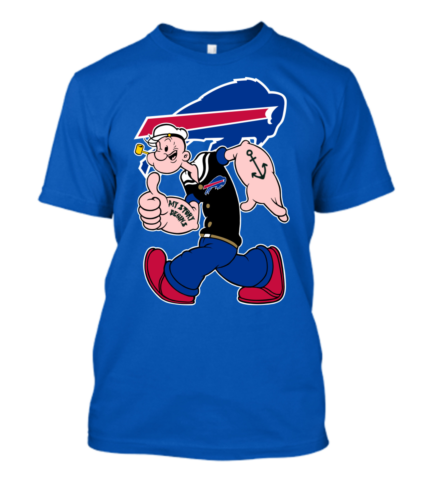 Buffalo Bills Popeye My Spirit Beanie T-Shirt