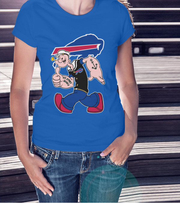 Buffalo Bills Popeye My Spirit Beanie T-Shirt