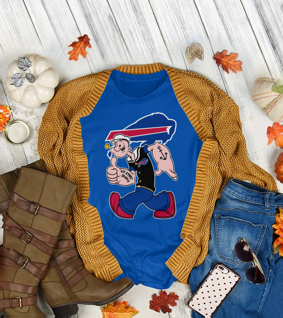 Buffalo Bills Popeye My Spirit Beanie T-Shirt