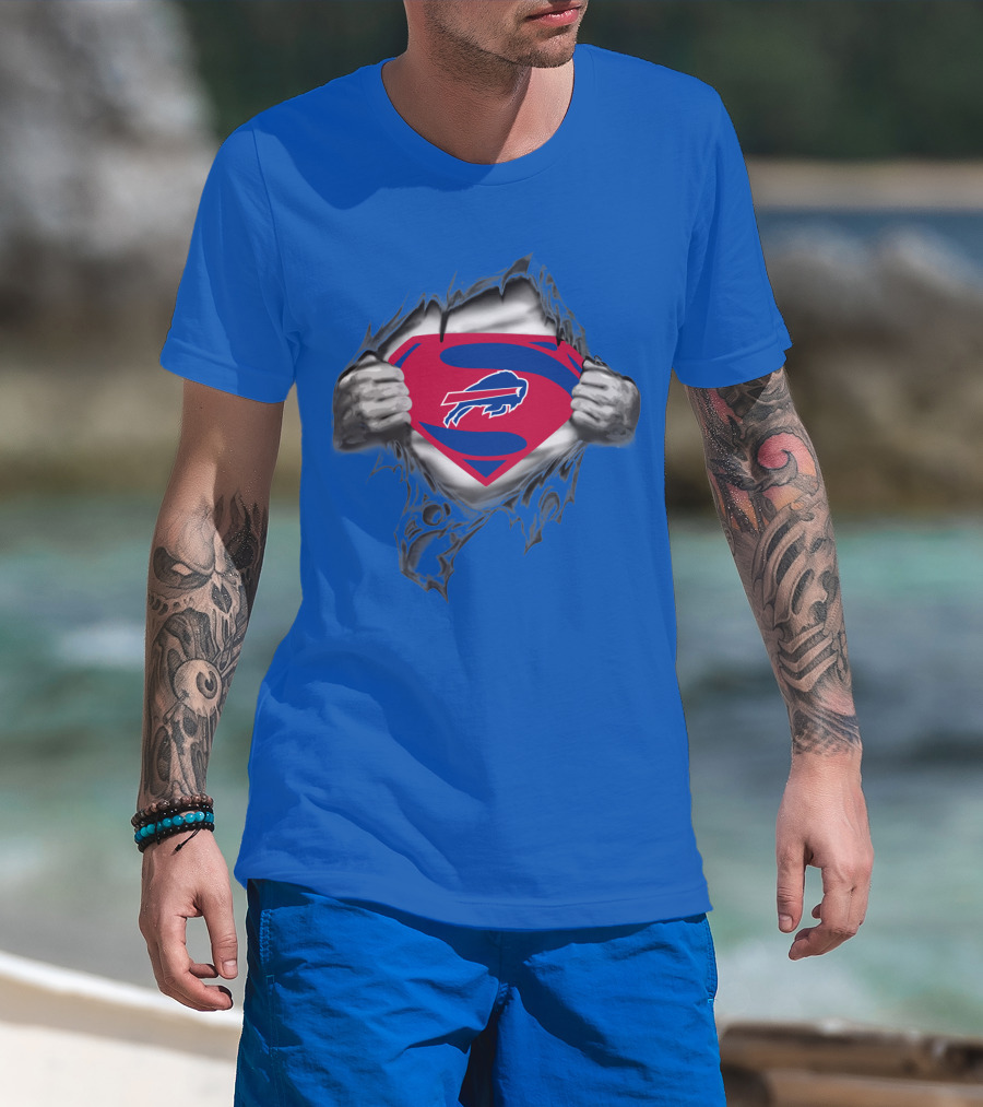 Buffalo Bills Superman Logo Unveiling T-Shirt