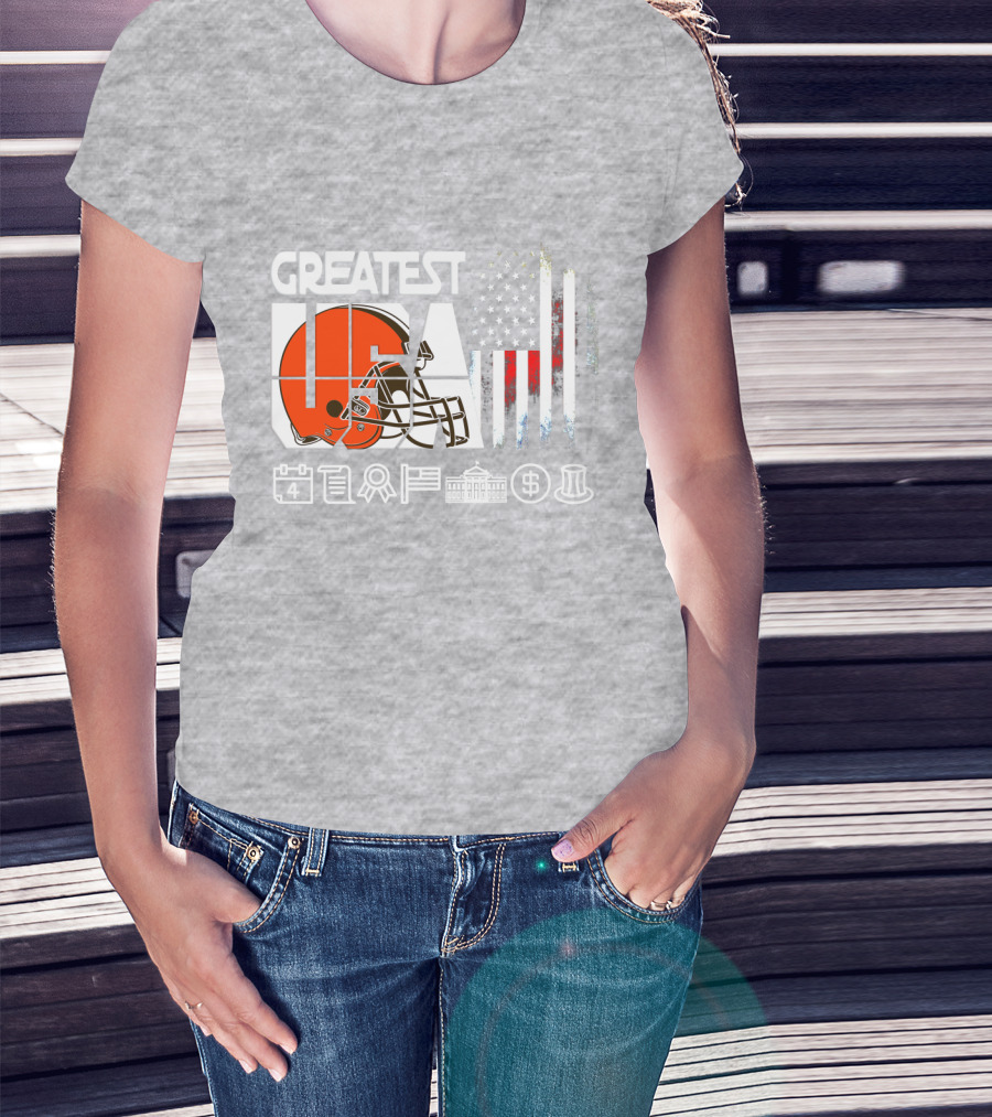 Greatest Usa America Football Helmets Calendar Flag Government Currency Traditions T-Shirt