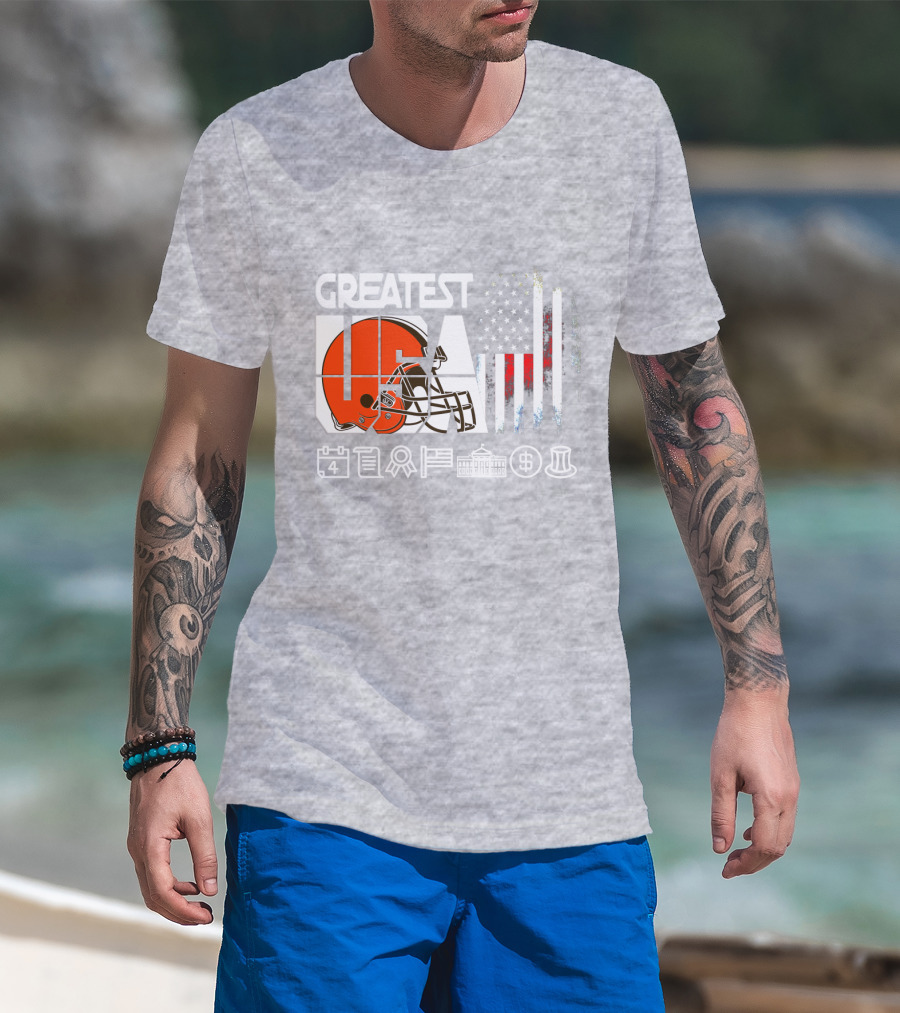 Greatest Usa America Football Helmets Calendar Flag Government Currency Traditions T-Shirt