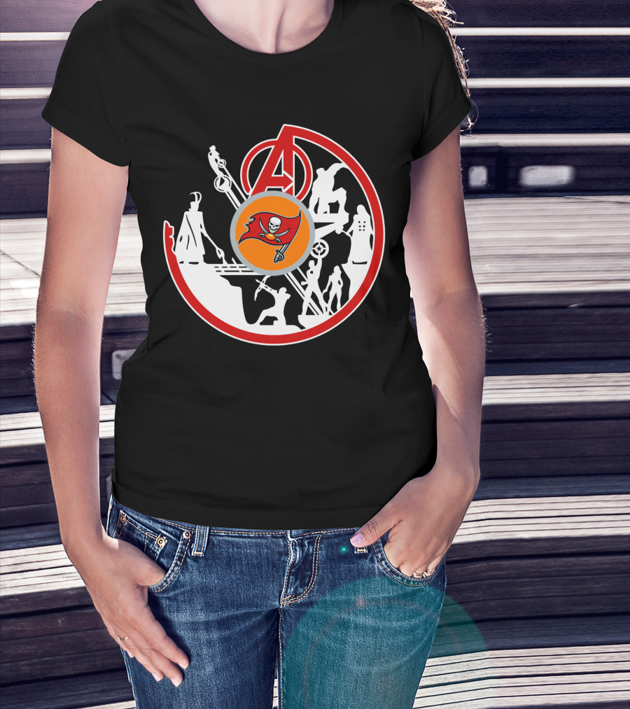 Avengers Buccaneers Crossover Silhouettes T-Shirt