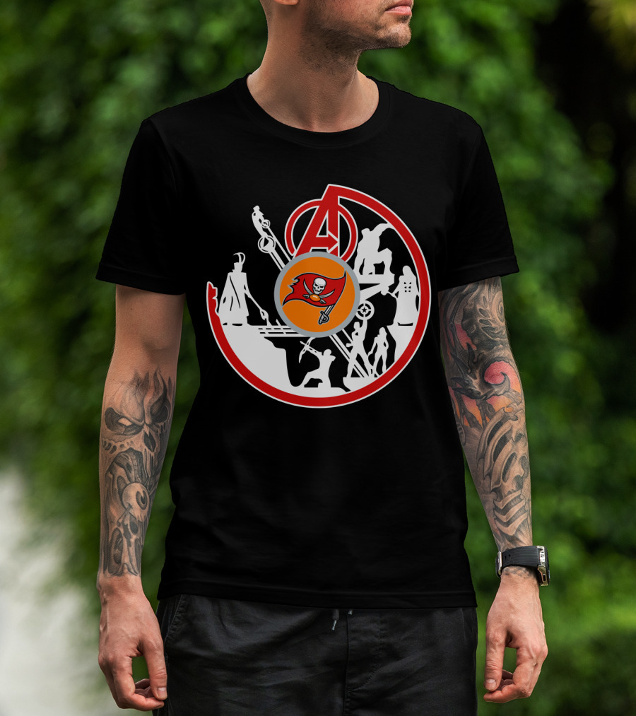 Avengers Buccaneers Crossover Silhouettes T-Shirt