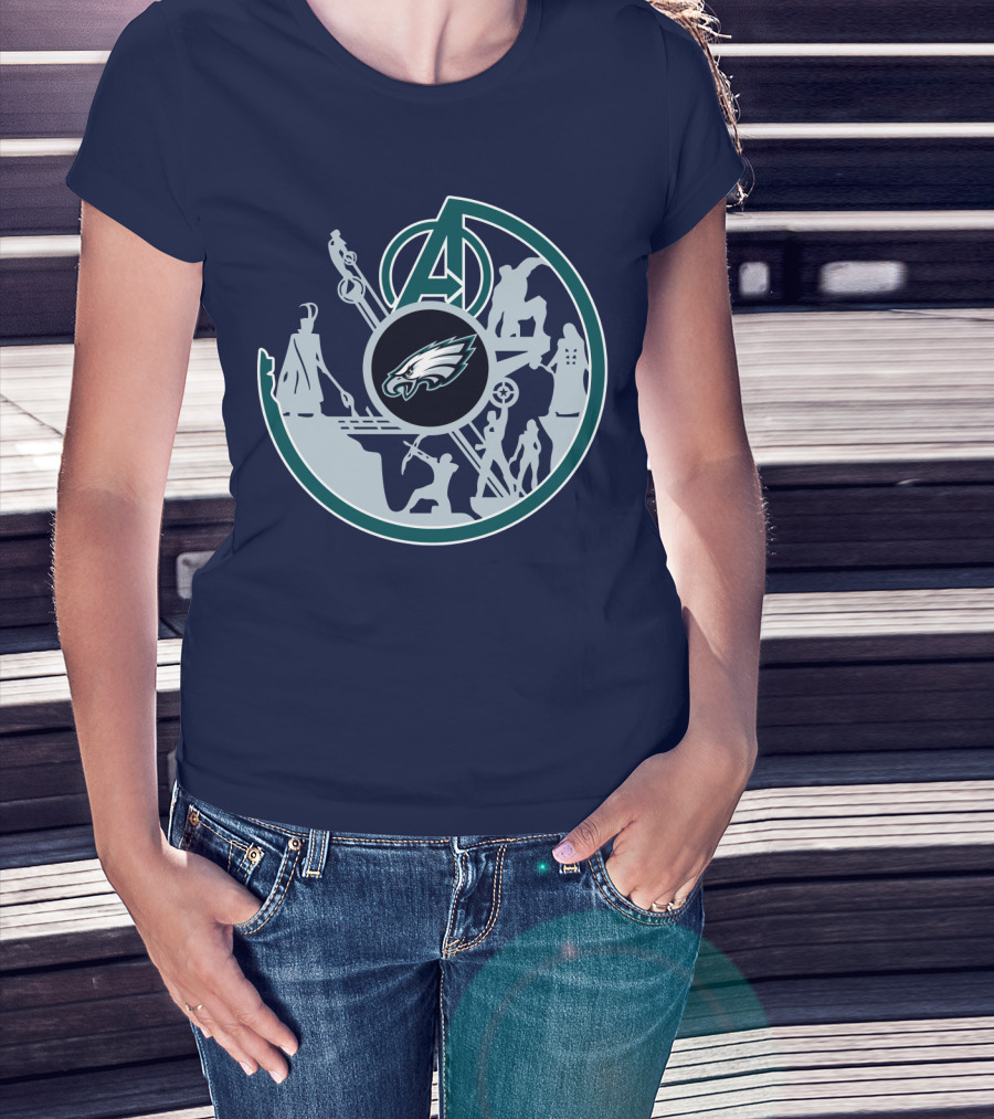 Eagles Avengers Silhouette Crossover T-Shirt