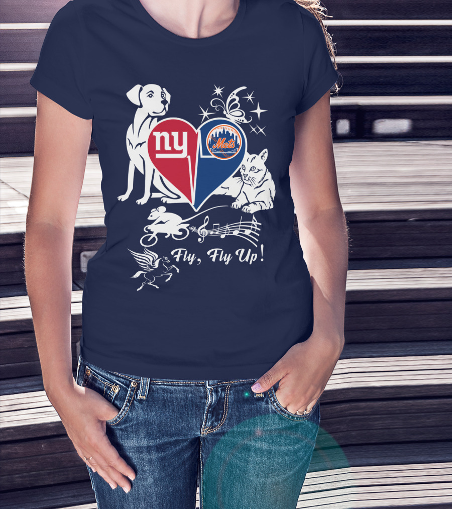 Ny Giants Mets Fly Fly Up T-Shirt