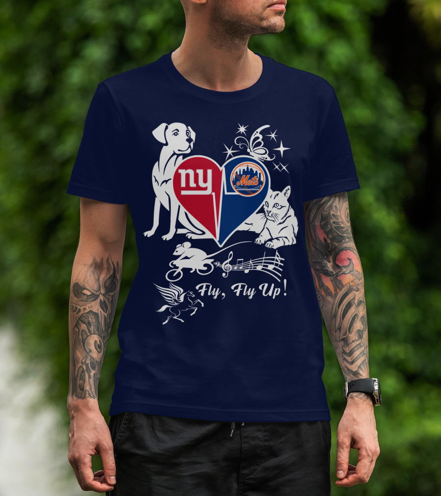 Ny Giants Mets Fly Fly Up T-Shirt