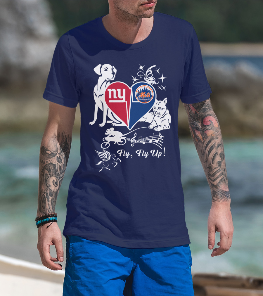 Ny Giants Mets Fly Fly Up T-Shirt