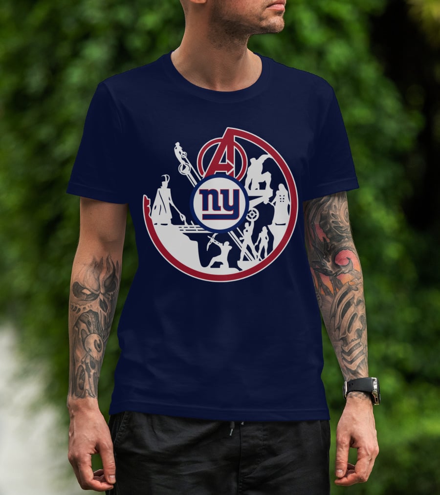 Ny Giants Avengers Crossover T-Shirt