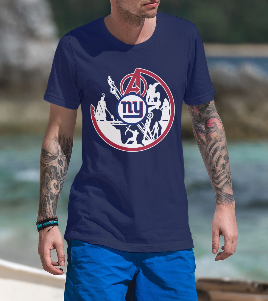 Ny Giants Avengers Crossover T-Shirt