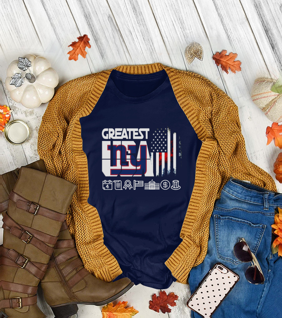 Greatest Ny American Icons And Symbols Collection T-Shirt