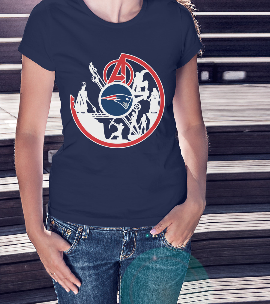 New England Patriots Avengers Crossover T-Shirt