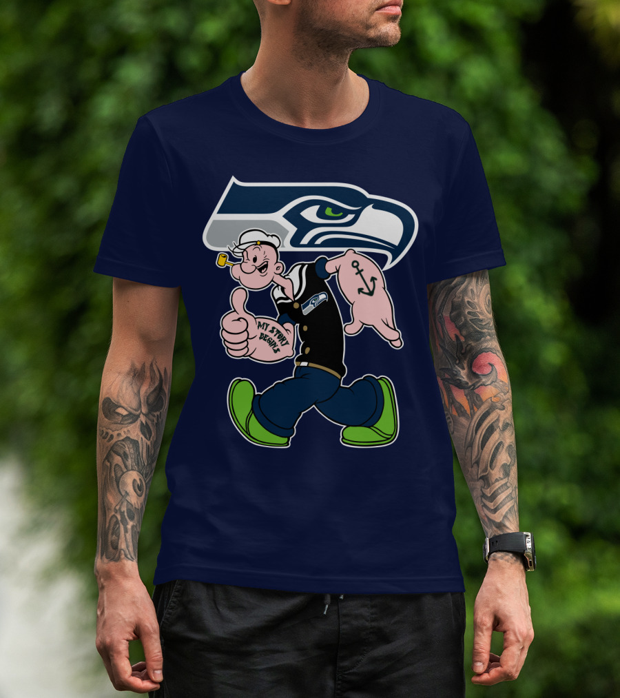Seahawks Popeye My Jerry Bryant T-Shirt