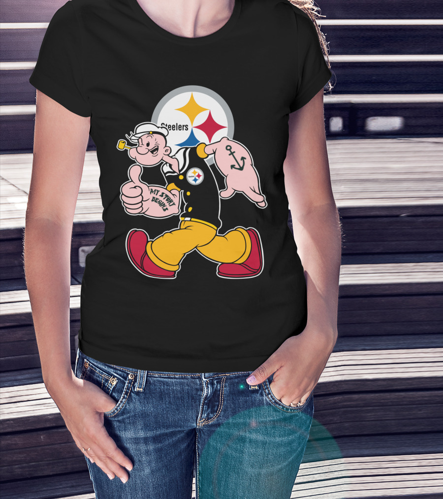 Steelers Popeye My Story Begins T-Shirt