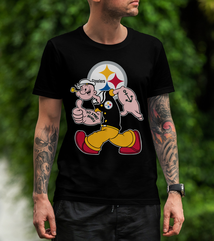 Steelers Popeye My Story Begins T-Shirt