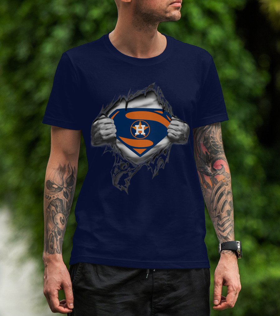 Superman Style Houston Astros Symbol T-Shirt