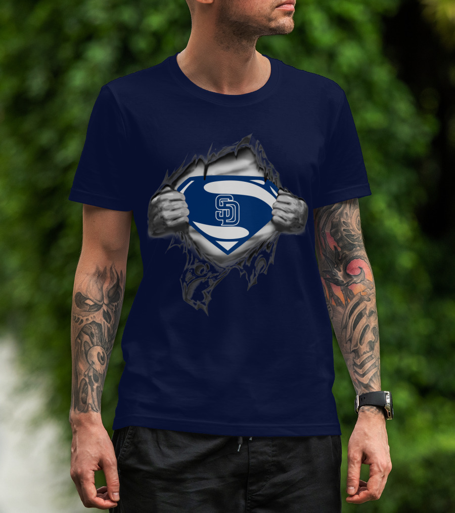 San Diego Padres Superman Logo Concept T-Shirt