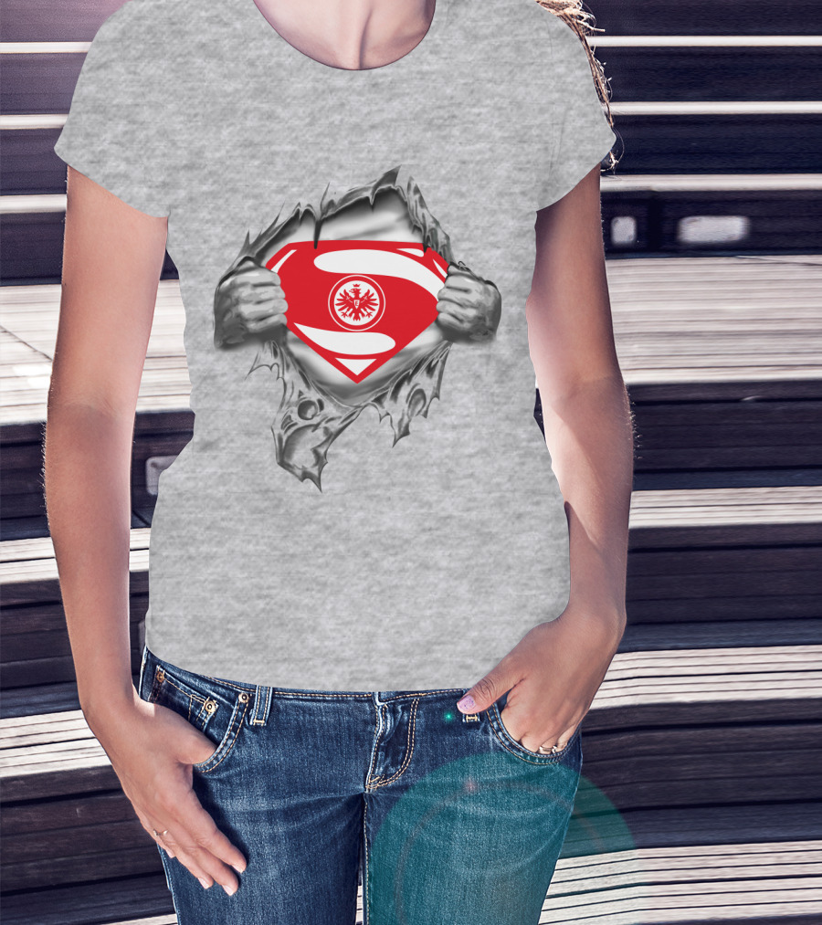 Superman Frankfurt Eintracht Logo Emblem Burst T-Shirt