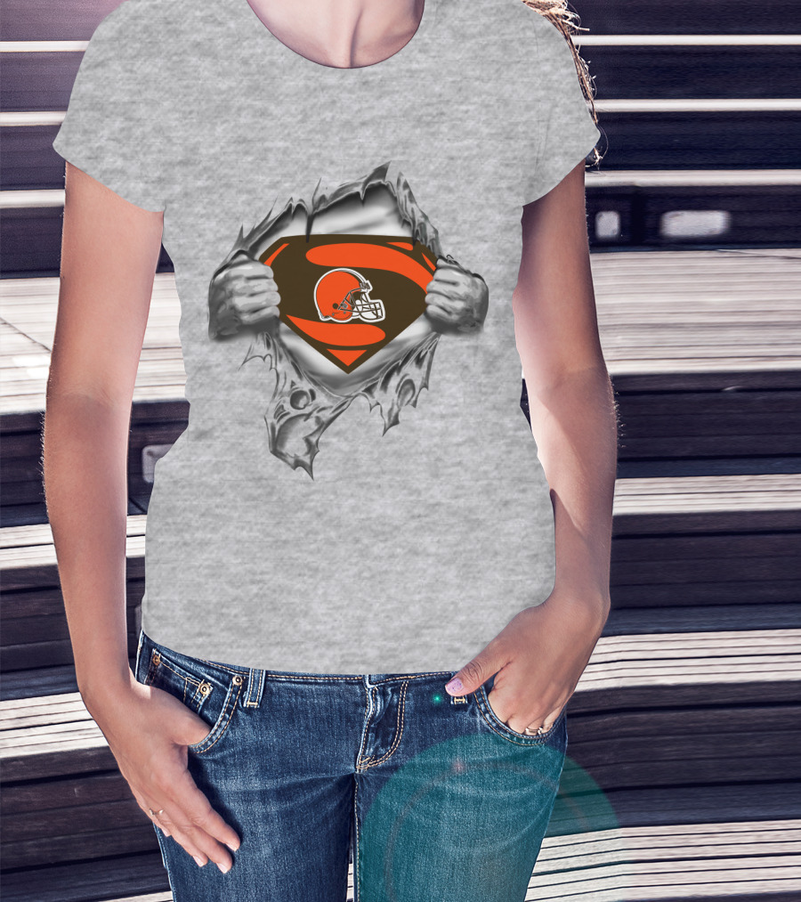 Cleveland Browns Superman Logo Mashup T-Shirt