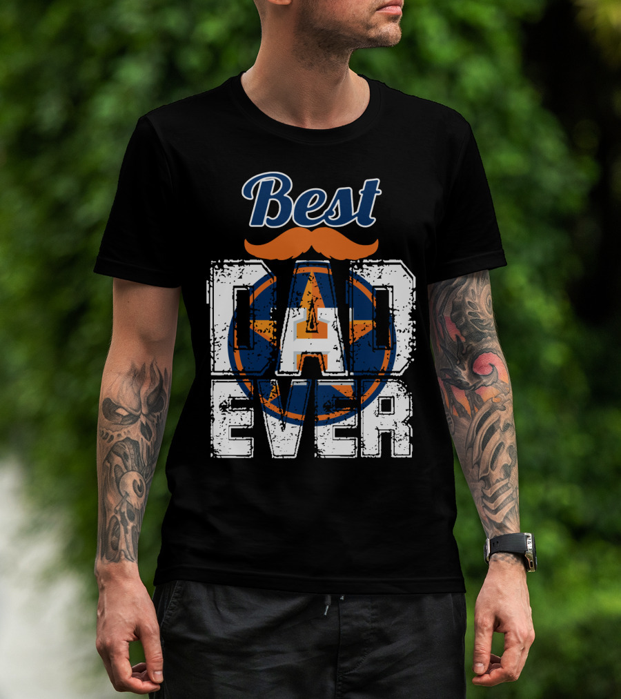 Best Dad Ever Astros Star T-Shirt