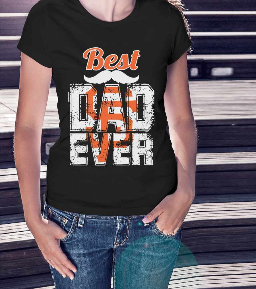 Best Dad Ever Giants Fan T-Shirt
