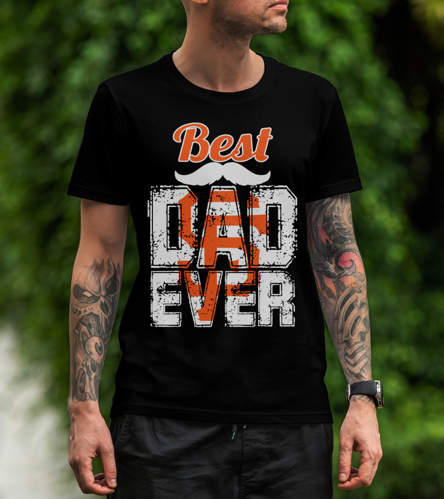 Best Dad Ever Giants Fan T-Shirt