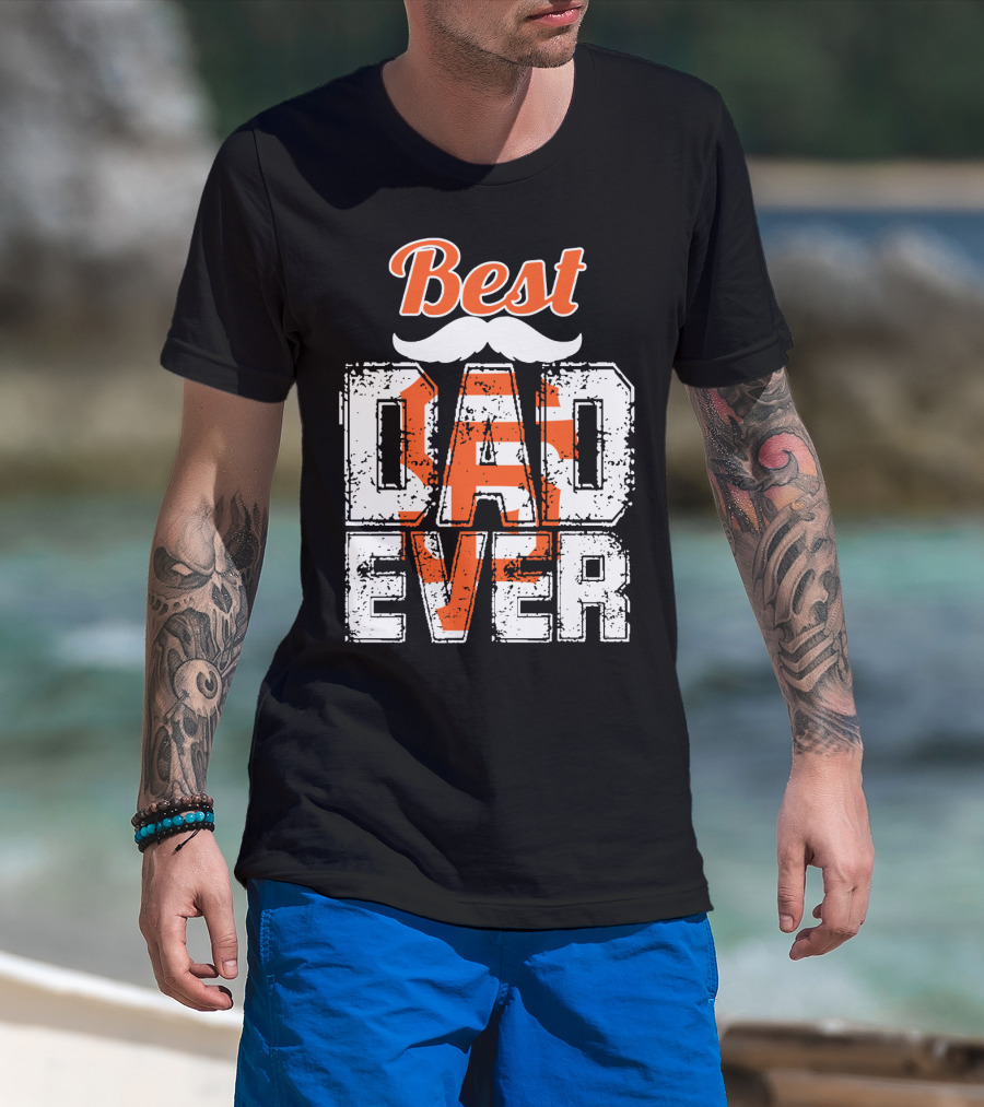 Best Dad Ever Giants Fan T-Shirt