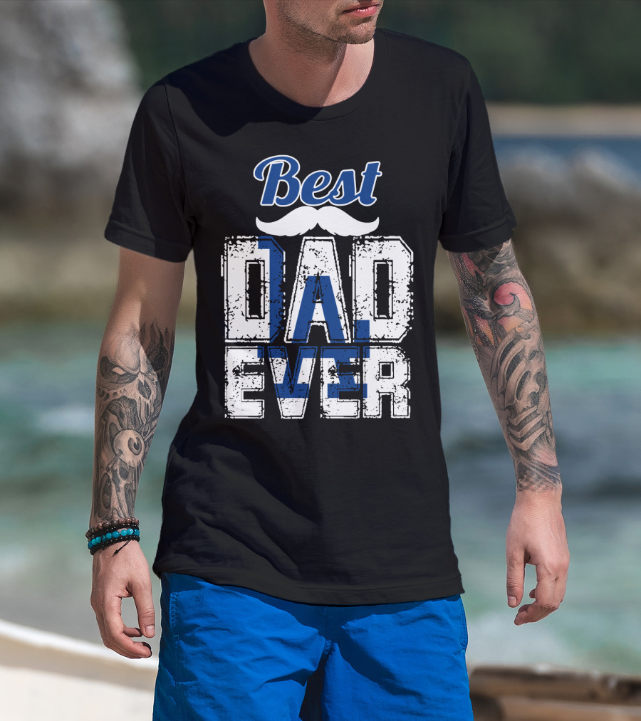 Best Dad Ever Dodgers T-Shirt