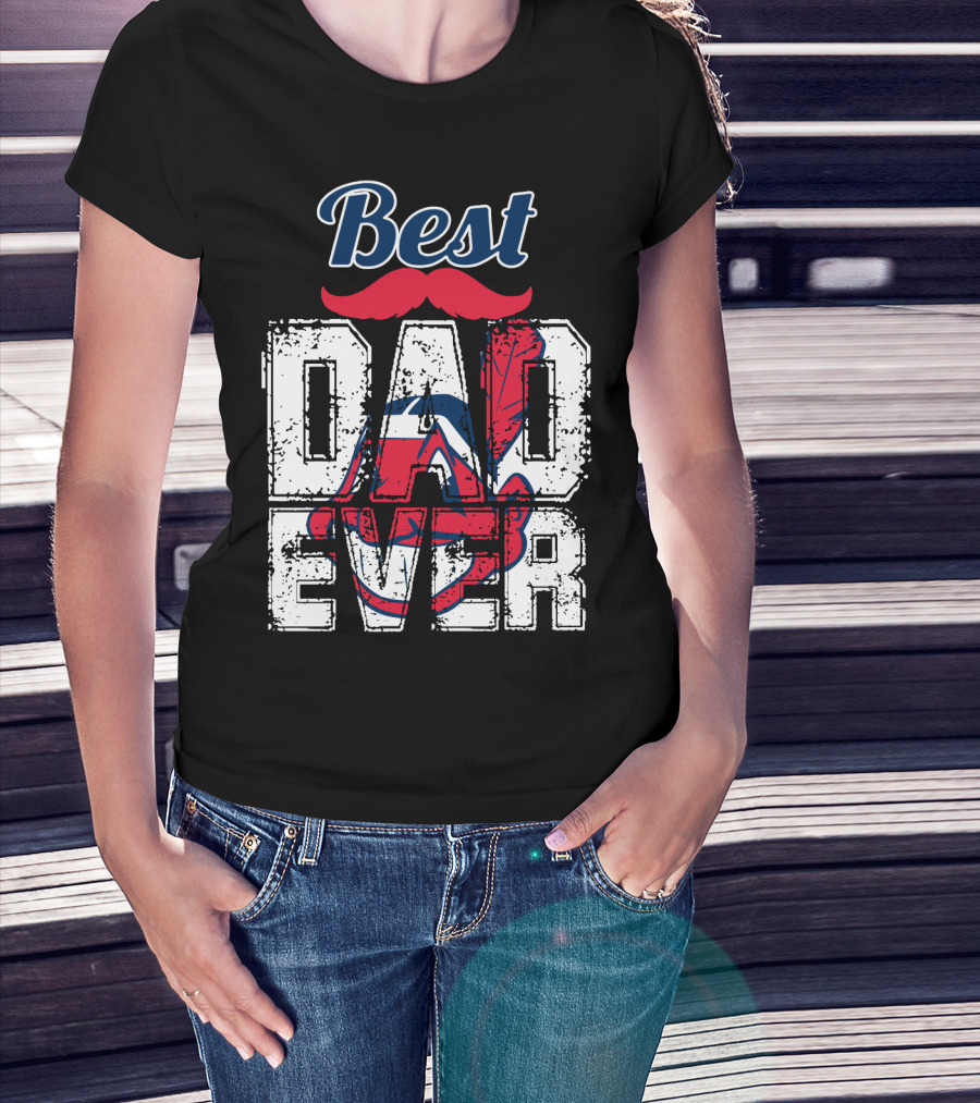 Best Dad Ever Indians Chief Wahoo T-Shirt