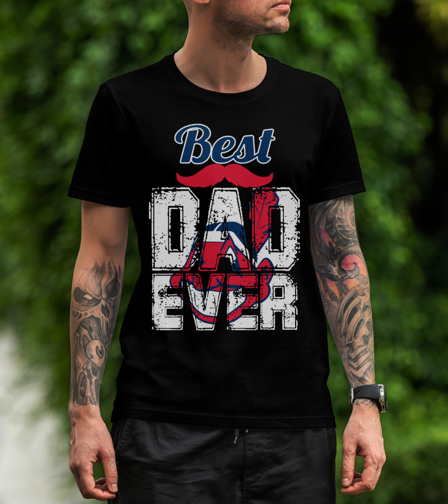 Best Dad Ever Indians Chief Wahoo T-Shirt