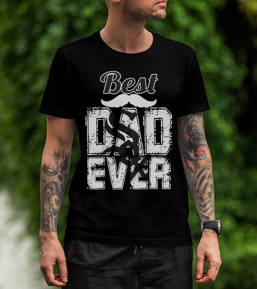 Best Dad Ever White Sox T-Shirt