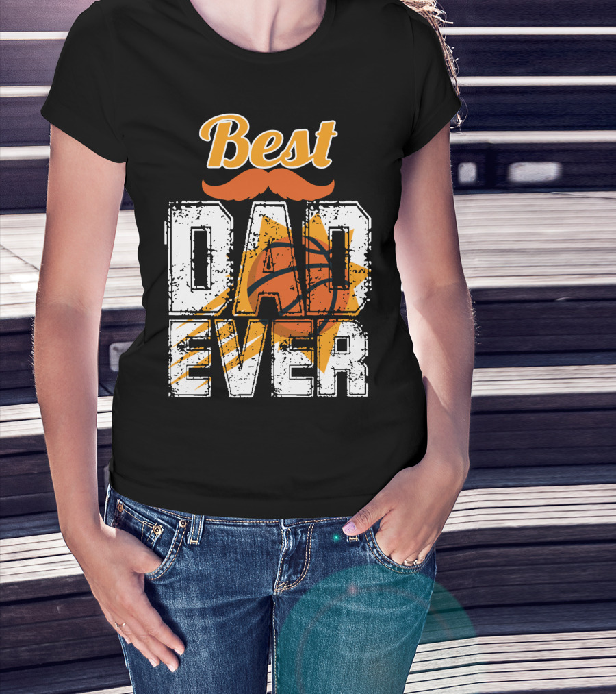 Best Dad Ever Phoenix Suns Basketball T-Shirt