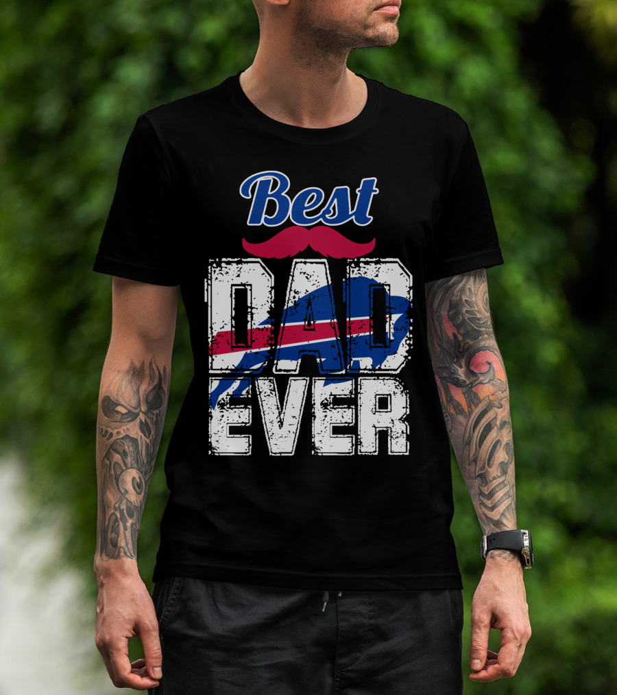 Best Dad Ever Bills Football T-Shirt