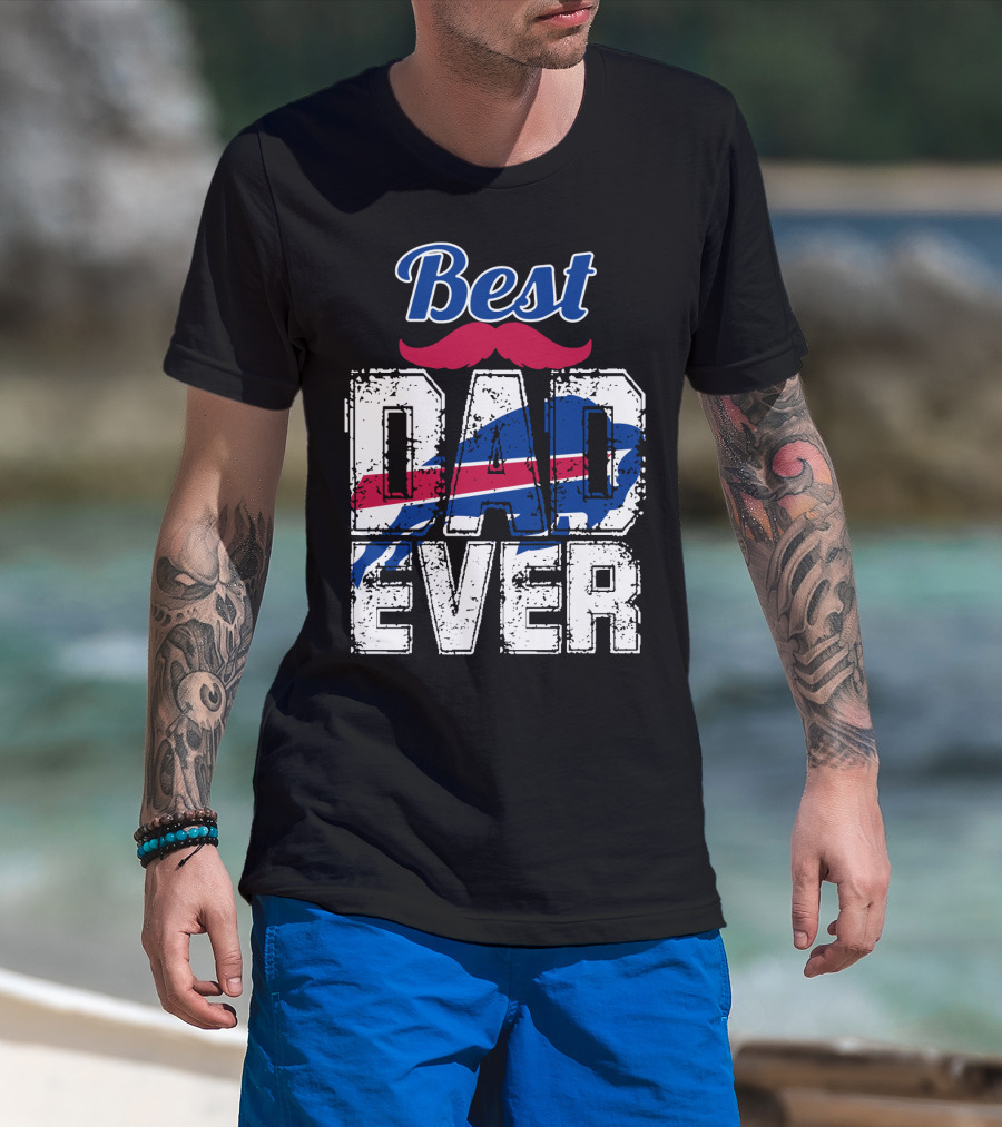 Best Dad Ever Bills Football T-Shirt
