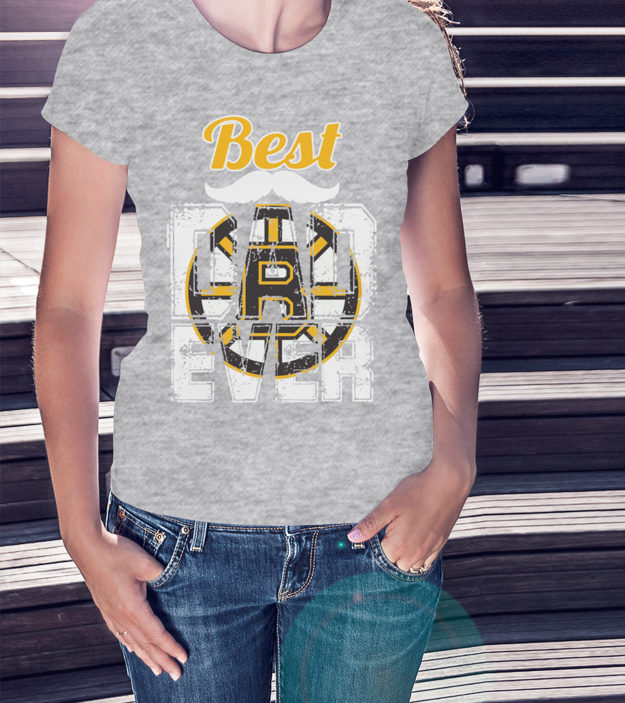 Best Dad Ever Bruins T-Shirt