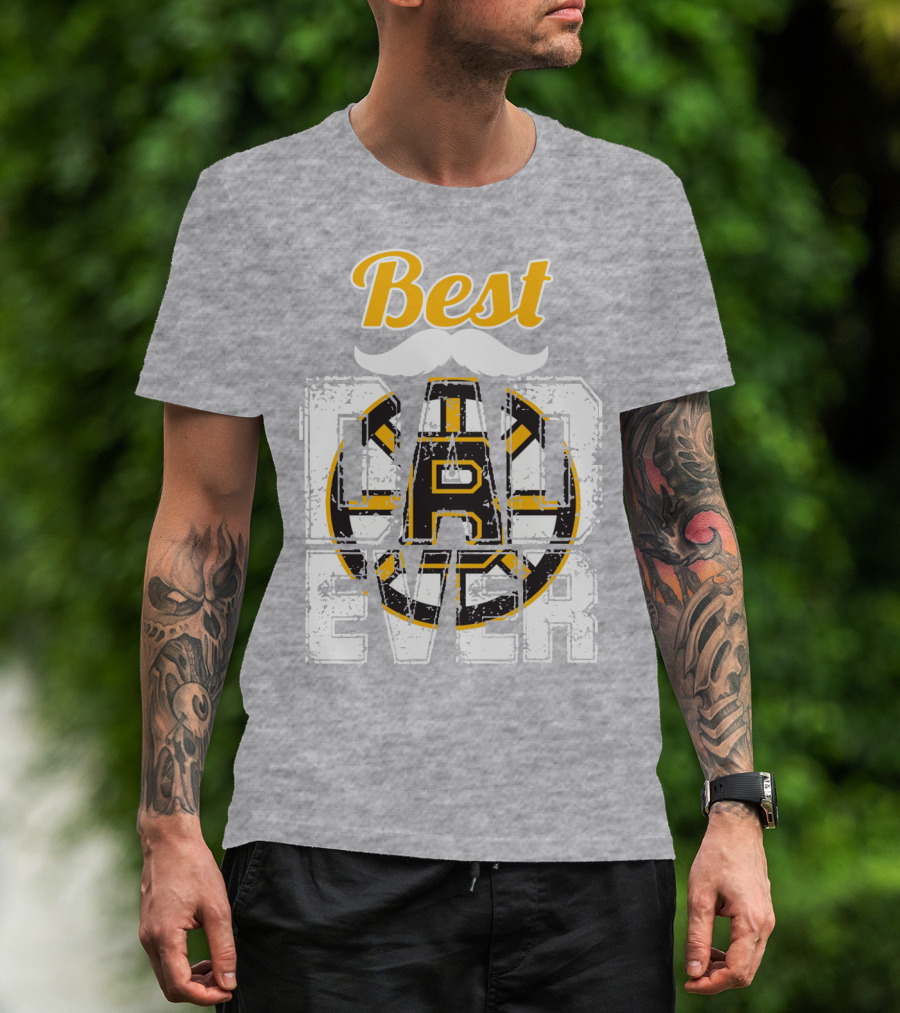 Best Dad Ever Bruins T-Shirt