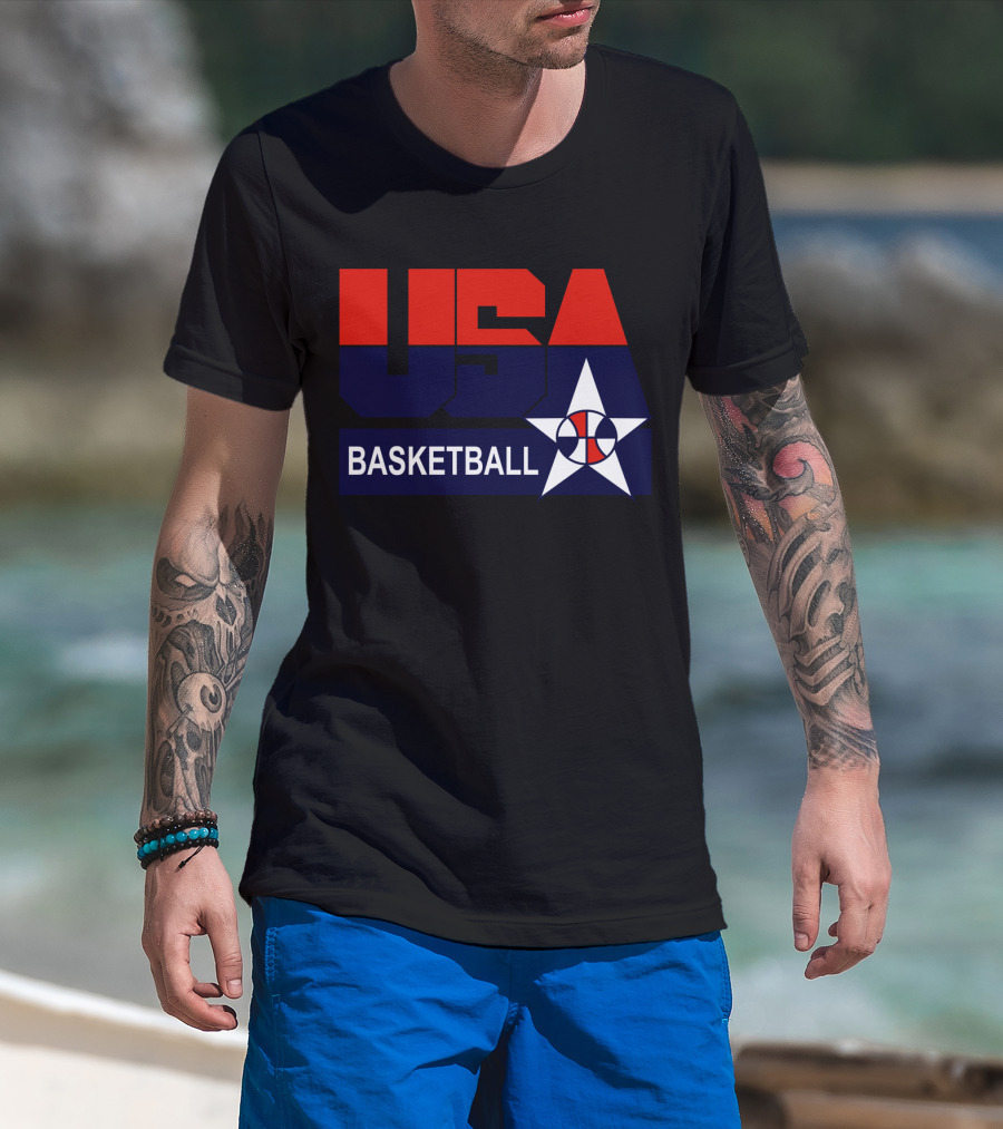 Usa Basketball Star Icon T-Shirt