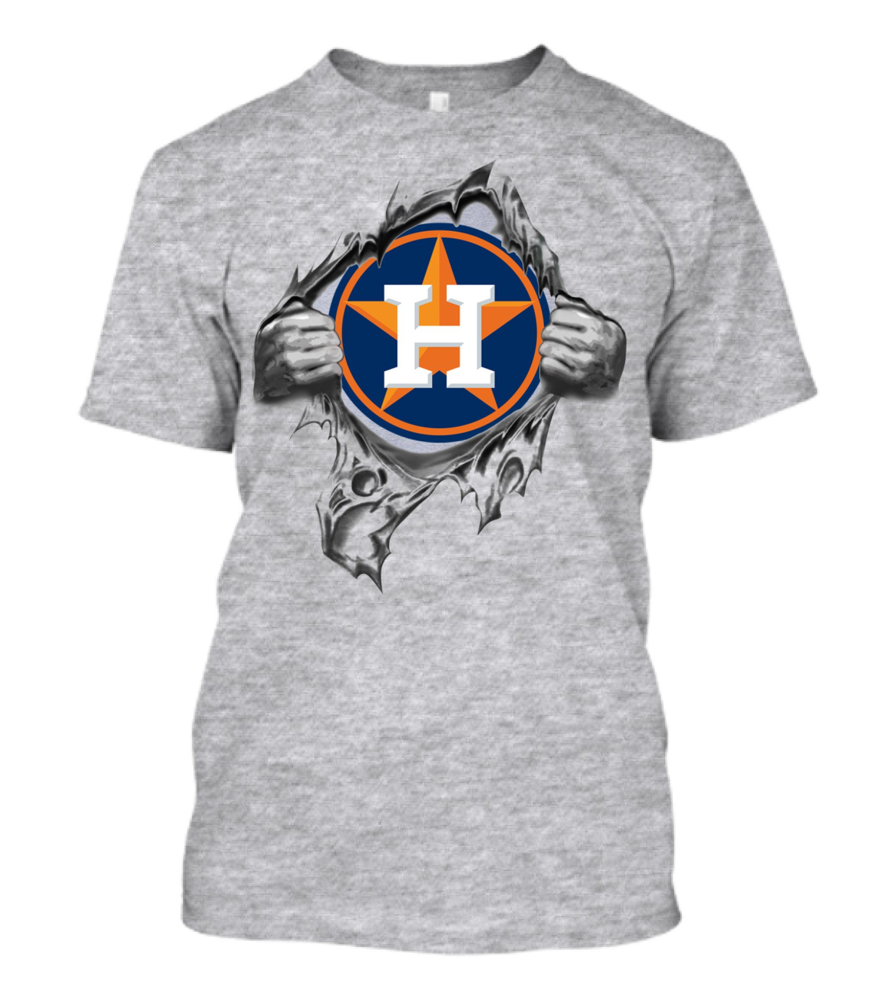 Houston Astros Breaking Through Steel T-Shirt