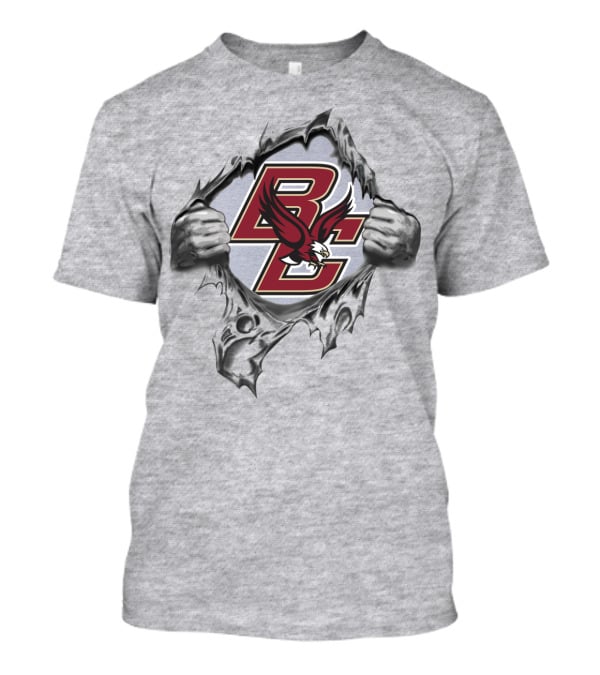 Bc Eagle Logo Ripped Skin T-Shirt