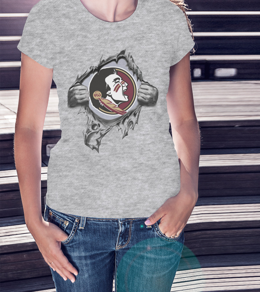 Florida State Seminoles Torn Fabric T-Shirt