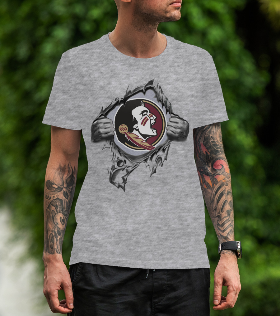 Florida State Seminoles Torn Fabric T-Shirt