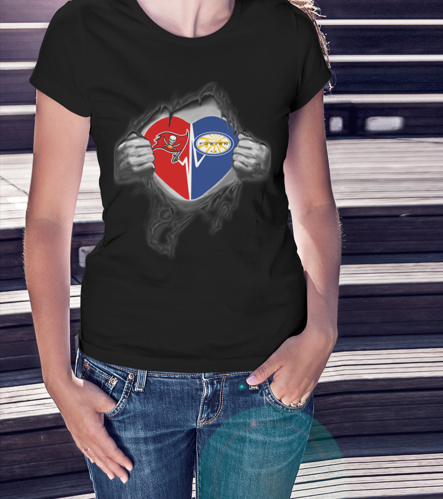 Buccaneers Heart Miami Fusion Soccer Football T-Shirt