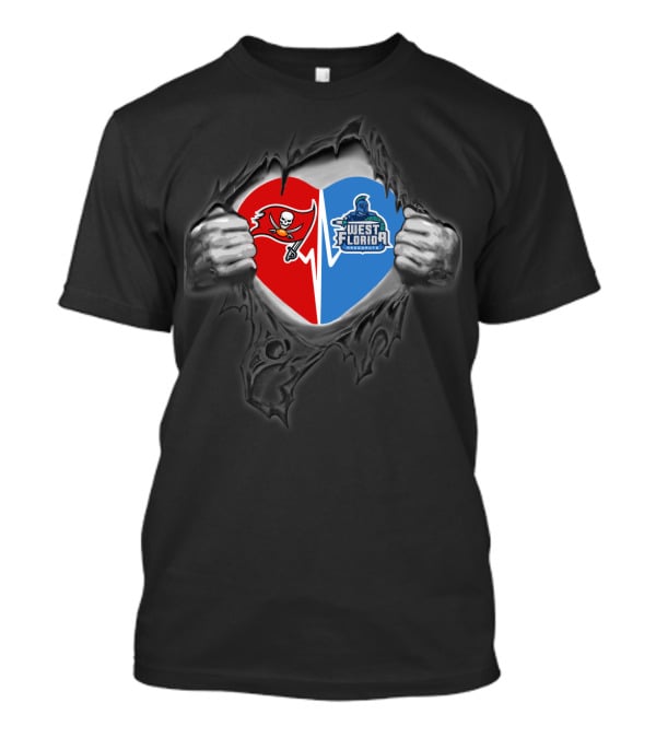 Buccaneers West Florida Argonauts Heart T-Shirt